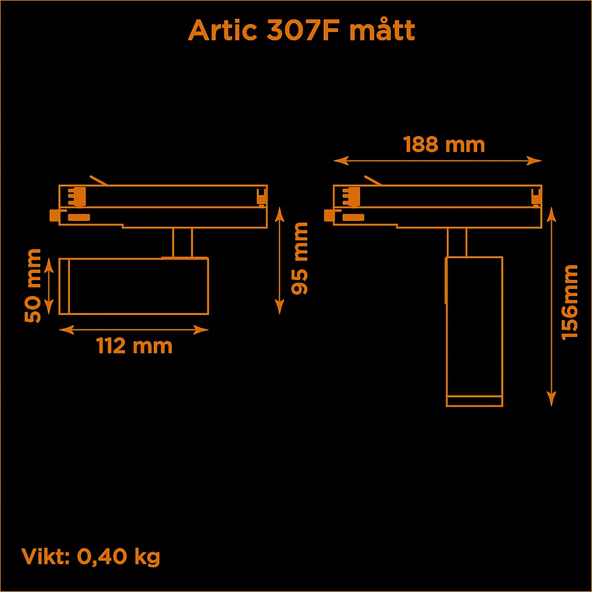 Artic 307F fixed 2700K grå