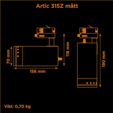 Artic 315ZD Zoom Triac dim 3000K Vit 2 thumbnail