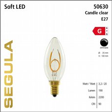 Segula LED E14 Soft Line Candle klar